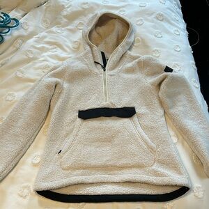 The North Face fuzzy quarter zip